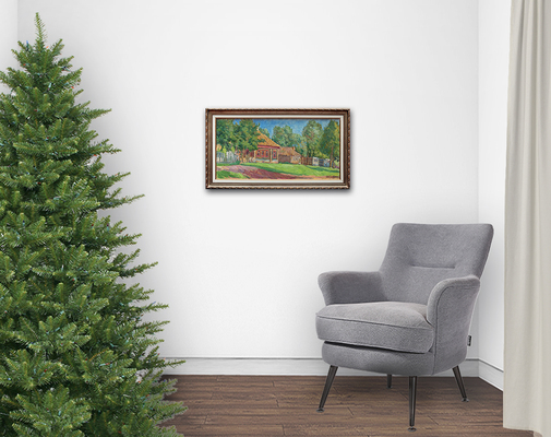 Блохин Иван Семёнович. Деревенский пейзаж